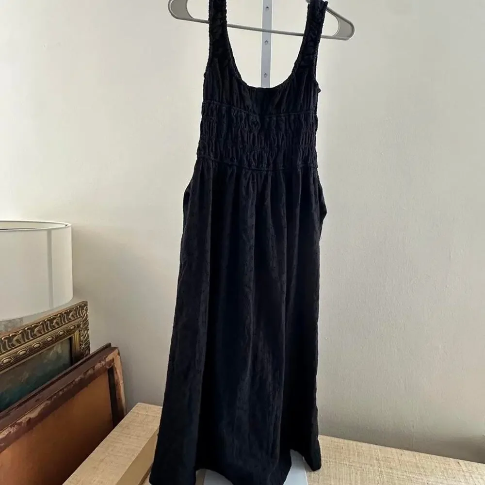 Black nia maxi dress with